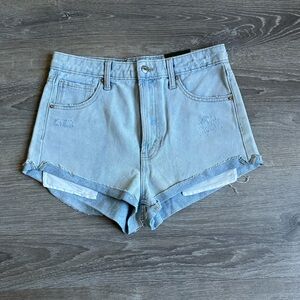 SOLD.          Wild Fable Blue High Waisted Jean Shorts NWT Size 6 / 28